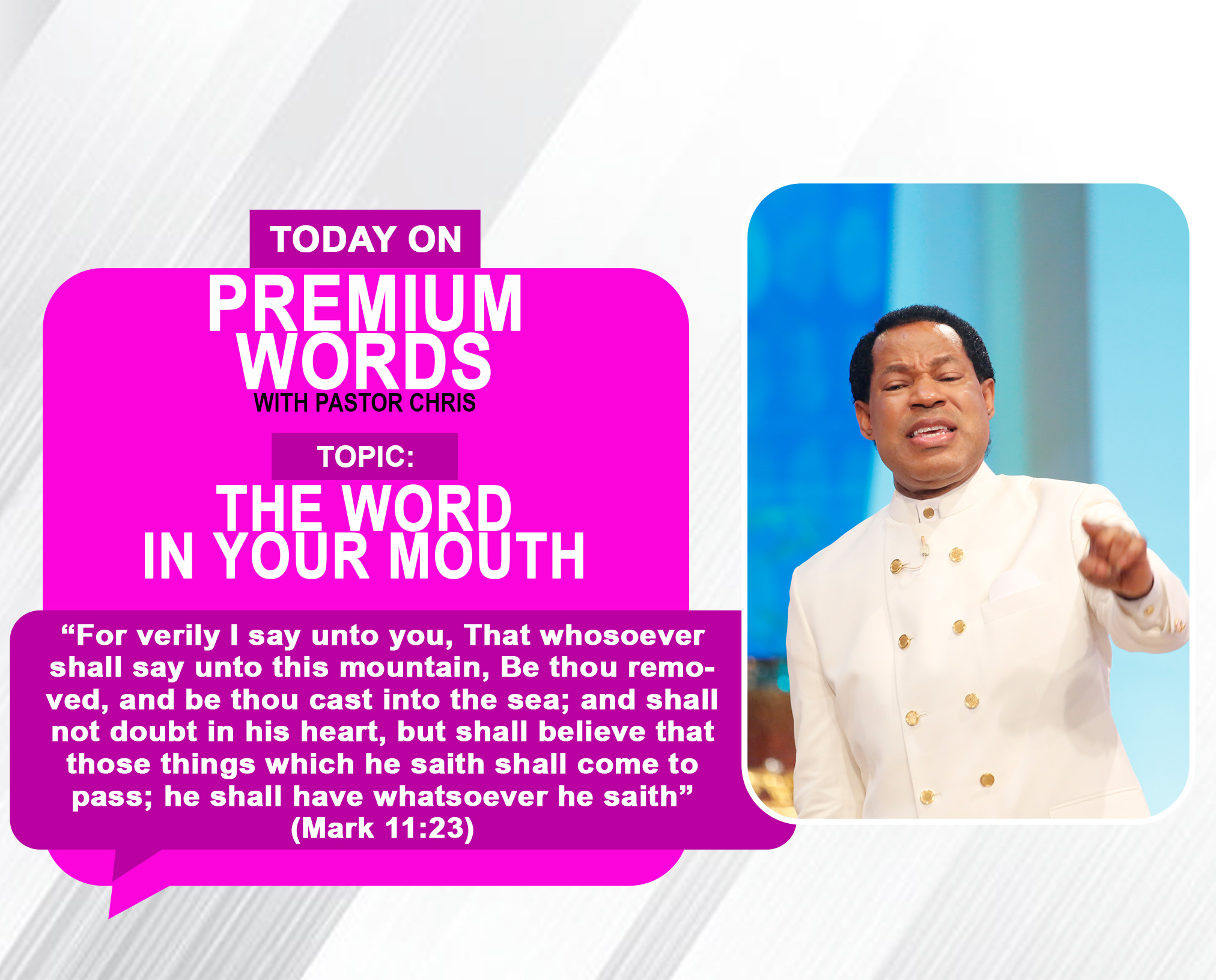 THE WORD IN YOUR MOUTH