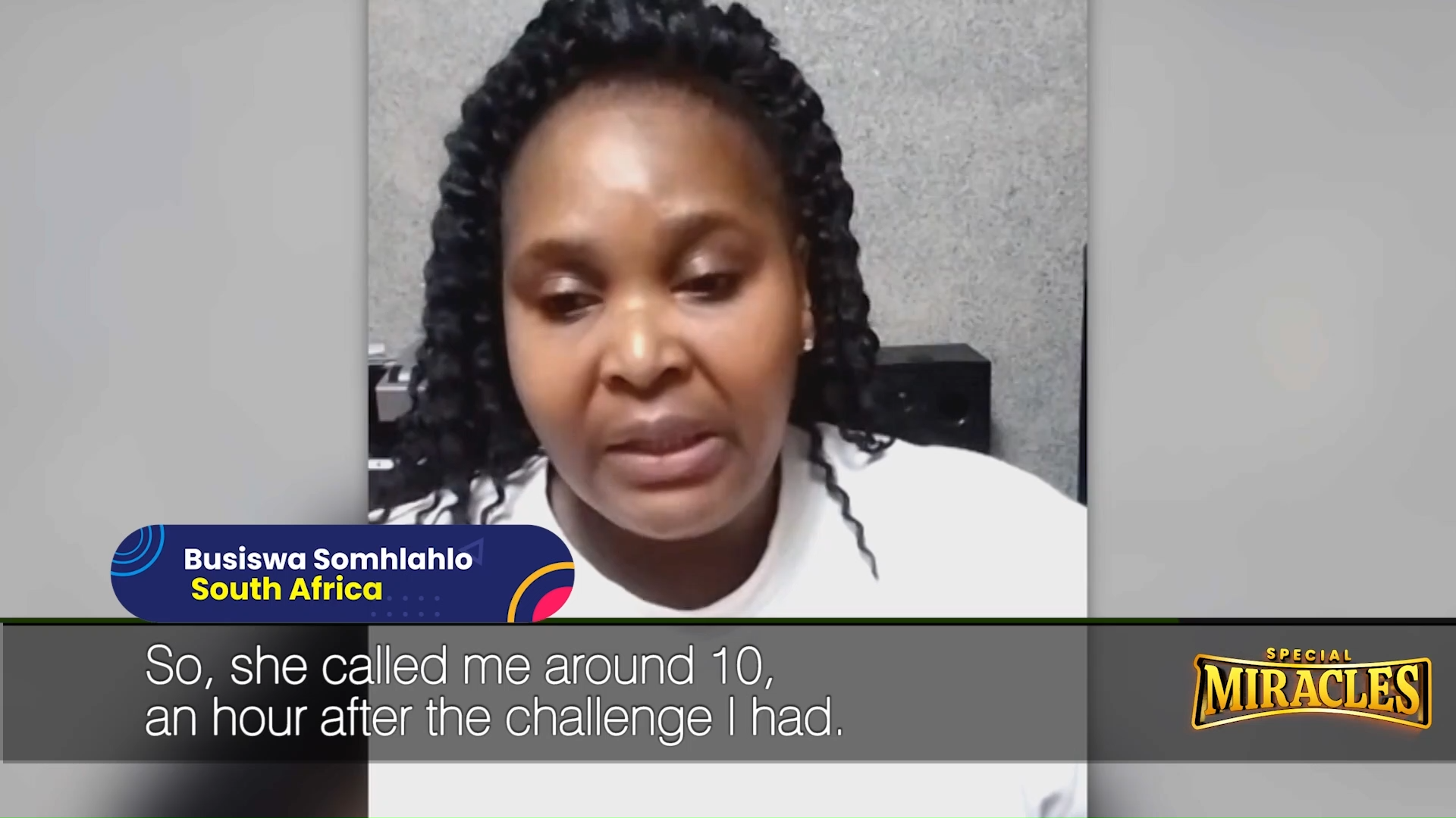 Busisiwa Healed of stomach cancer