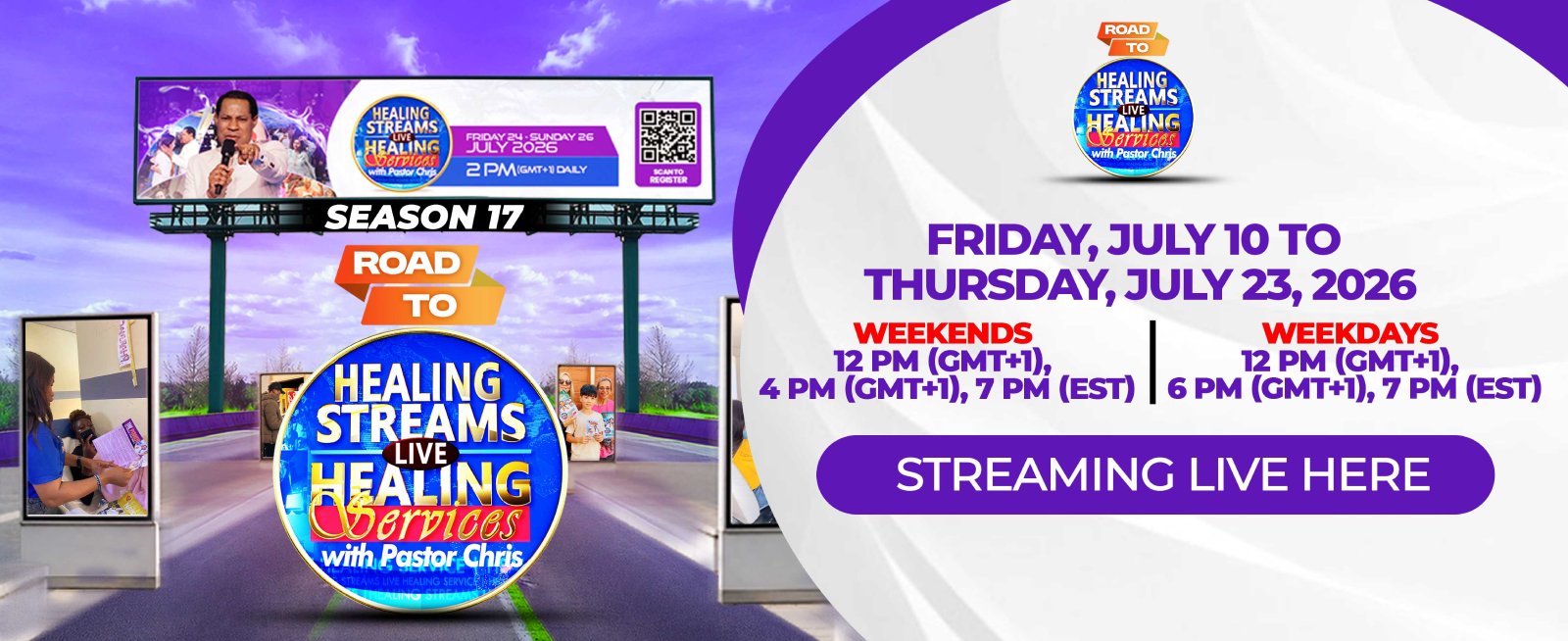 ROAD TO HEALING STREAMS LIVE HEALING SERVICES WITH PASTOR CHRIS