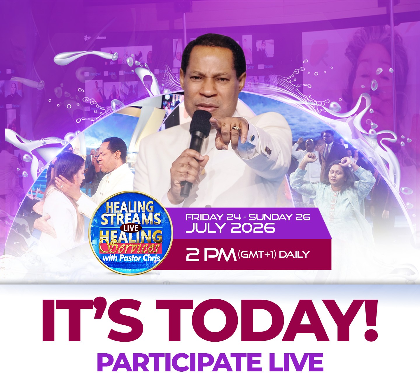 July Healing Streams Live Services