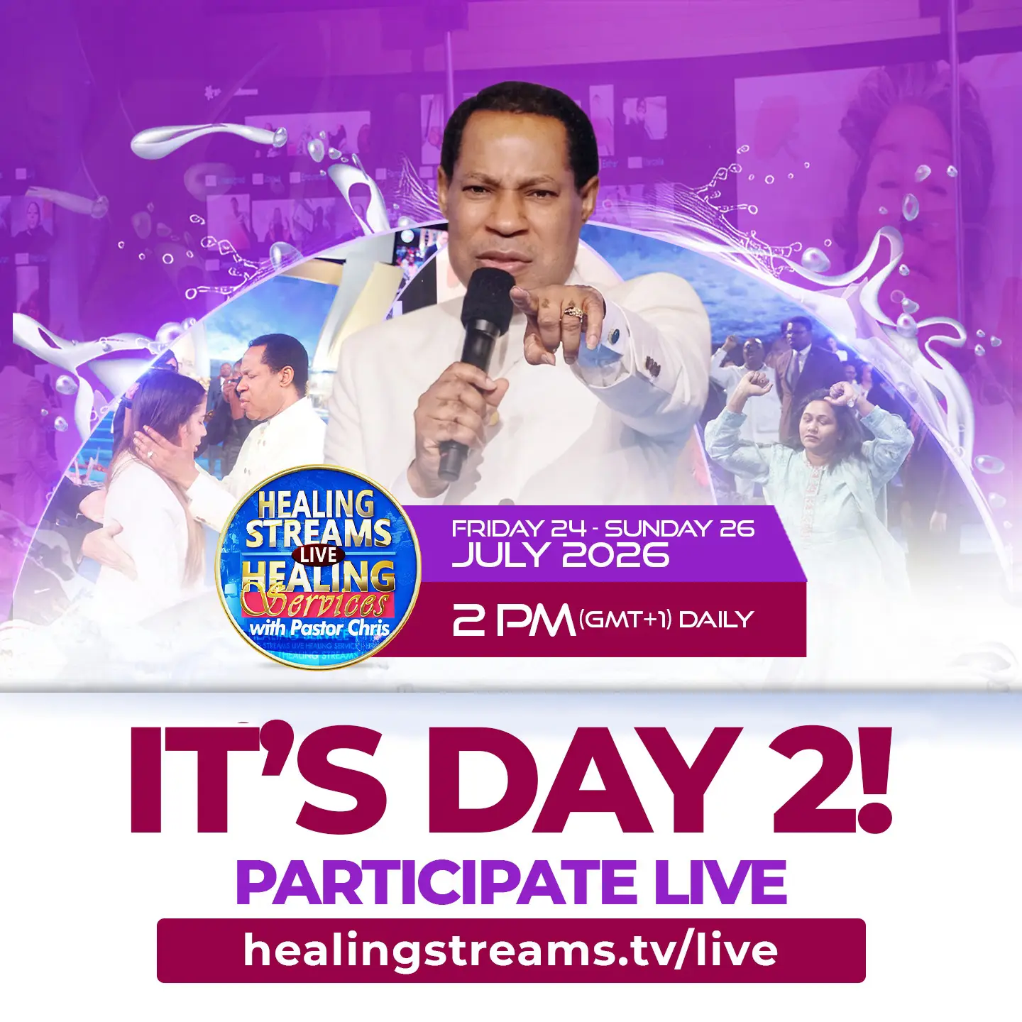 July Healing Streams Live Services