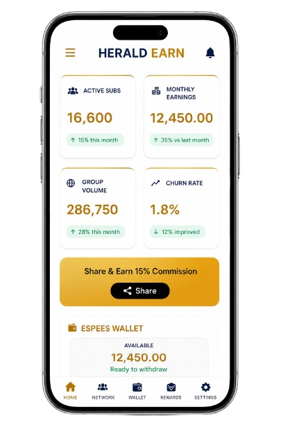 Herald App Mockup